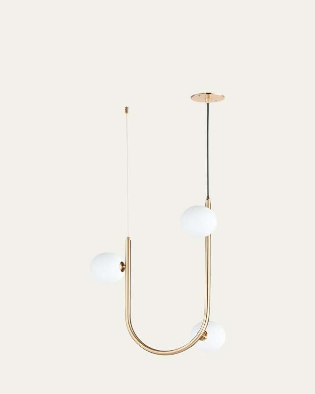 Nina Magon Design from Studio M Contour 3-Light Cord Hung Pendant 3000K
